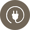A PLUG IS DEFINED AS THE END PIECE OF A CORD FOR AN ELECTRICAL DEVICE WITH PRONGS THAT FIT INTO A WALL SOCKET.